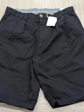 $795 Mens Brunello Cucinelli Cotton Bermuda Shorts Black 50 US 34